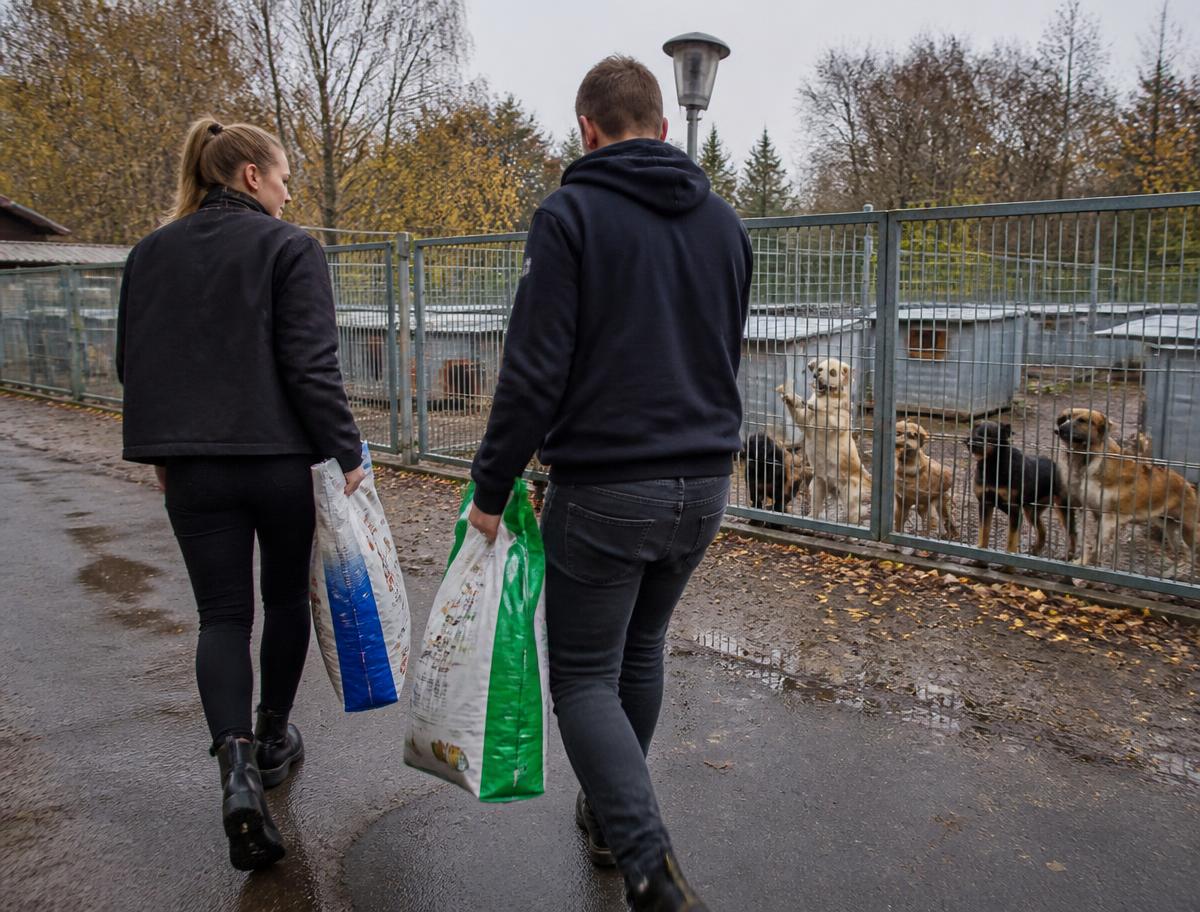 Wspólnota Psiej Przyjaźni obserwująca raporty pomocy na Facebooku